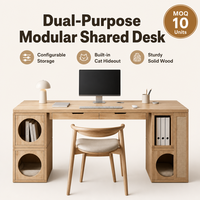 Bureau d'angle en bois en forme de L avec tiroirs, poste de travail informatique ergonomique moderne pour le bureau à domicile