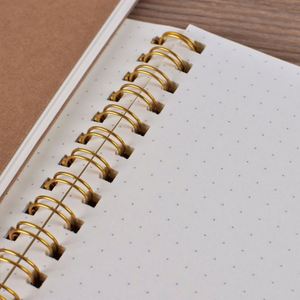 School Supplies A5 <b>Diary</b> Kraft Spiral Notebook 100 Sheets Blank Daily <b>Weekly</b> Planner - Product Image 2