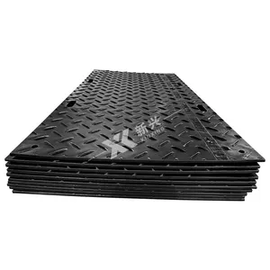 Uhmwpe מחצלת הגנה על הקרקע לוחית הגנה על הרצפה Uhmwpe יריעות קרקע מחצלת כביש זמנית