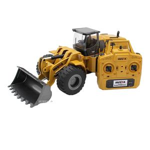 <span class=keywords><strong>HUINA</strong></span> <span class=keywords><strong>1583</strong></span> 1:14 22 canaux RC alliage Bulldozer modèle télécommande chargeuse sur pneus camion Construction camion voiture avec lumière et son - Product Image 1