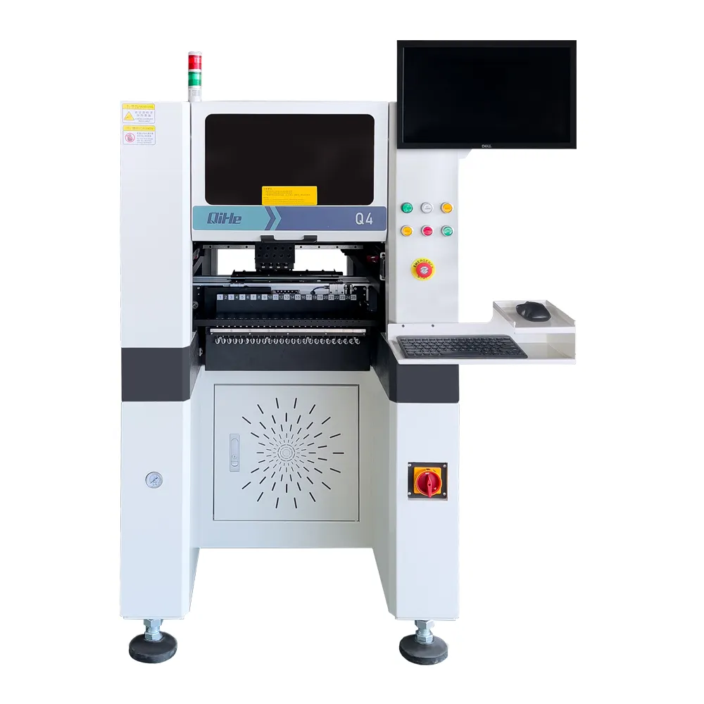 ماكينة تصنيع أوتوماتيكية من الكلوريد متعدد الفينيل من الشركة المصنعة ماكينة اختيار والوضع وماكينة الرؤية Smt آلة إنتاج صغيرة الحجم لسطح المكتب
