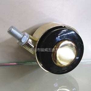 Roulettes pivotantes Eugene 50 mm en alliage doré, silencieuses et résistantes à l'usure pour meubles - Product Image 3
