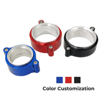 HD V bande nhôm mặt bích Kit Phụ tùng ô tô Muffler kẹp cho turbo intercooler ống xả OD ống trong Màu Đen Màu Đỏ màu xanh