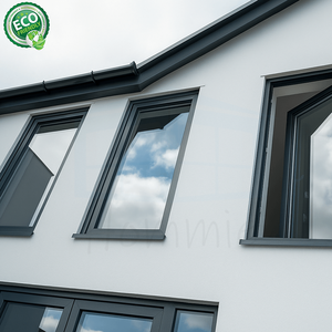 Ventanas Abatibles y Giratorias de Aluminio Negro Hechas a Medida 2026 con Doble Vidrio Templado para Venta Caliente - Product Image 3