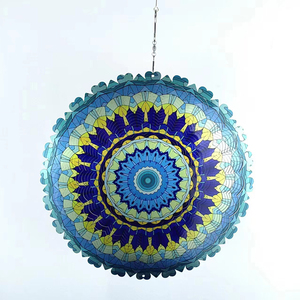 Décoration de jardin extérieure, éolienne 3D, fleur colorée, acier inoxydable, 12 pouces, placage antique, couleur personnalisable - Product Image 6