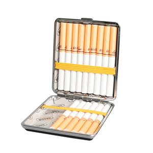Metal Cigarette Case 20 Pack 8.0mm Rectangular Portable Stylish - Product Image 2