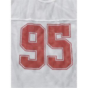 เสื้อกีฬาตาข่ายผู้ชาย คอกลม แขนกุด เบอร์ 95 ระบายอากาศได้ดี สไตล์ฟุตบอล - Product Image 5