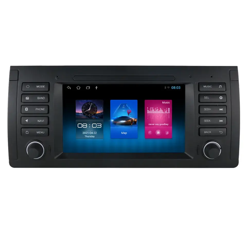 7 inç dokunmatik ekran Android 13.0 araba radyo Dvd OYNATICI Bmw E39 X5 5 serisi 1996-2007 ile Swc gps araba Stereo CARPLAY