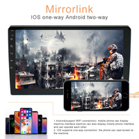 Mobil android double din 9 inci, GPS radio stereo dengan wifi /FM/2USB/AUX/mirror link/BT mobil android radio GPS