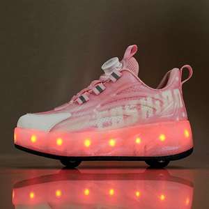 Exemore <span class=keywords><strong>pattini</strong></span> a rotelle ricaricabili staccabili luce up ruote all'ingrosso per bambini adulti Kick Out <span class=keywords><strong>pattini</strong></span> a rotelle con 4 ruote - Product Image 3