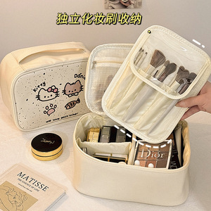 Kitty Daniel Toiletry Bag <b>Rectangle</b> Anime Cartoon Design For Women Travel Storage Makeup Organizer Bathroom Use - Product Image 3