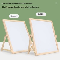 Tableau magnétique multifonctionnel pliable pour l'apprentissage de l'alphabet numérique pour enfants, tableau à double face effaçable sans poussière pour le dessin et le gribouillage