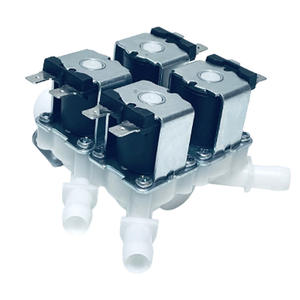 Válvula solenoide Richain Renqi de 4 vías, 1 entrada y 3 salidas, eléctrica, de plástico, para control de flujo de agua, para piezas de cafeteras. - Product Image 1