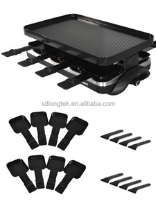 Grill électrique portable d'intérieur <span class=keywords><strong>2</strong></span>-en-1 avec plaque antiadhésive PTFE, sans fumée, contrôle de la température, 1500W, nettoyage facile pour usage domestique - Product Image 5