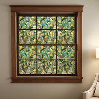 Wasserdichte selbst klebende statische Haftung 3D Glasmalerei Fenster folie PVC dekorative Privatsphäre Glas für Küche Badezimmer Büro zu Hause