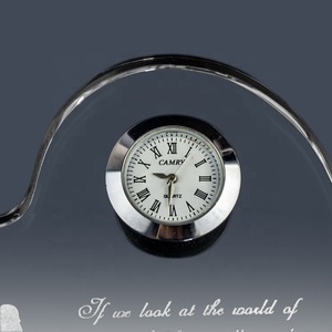 DT-R099 Horloge en cristal transparent en forme de cœur en gros, cadre photo en cristal personnalisé avec <span class=keywords><strong>image</strong></span> innovante pour les cadeaux de mariage - Product Image 6