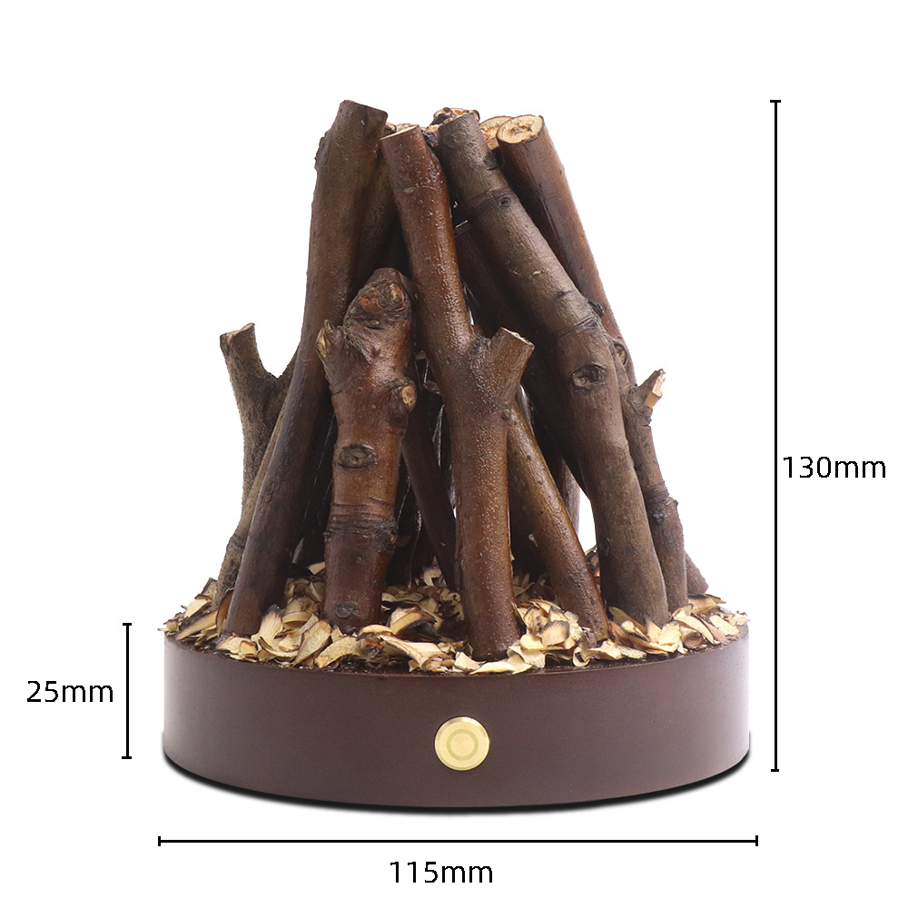 Round - rubberwood walnut color