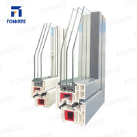 고급 OEM UPVC 플라스틱 여닫이 창문 및 문 친환경 내구성 현대적 디자인 평생 보증