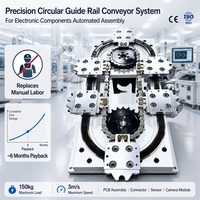 Transportador Circular de Precisión con Servomotor y Riel Guía de Acero para la Producción de Condensadores