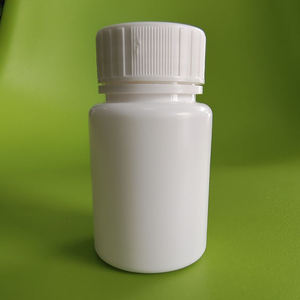60ml <b>Empty</b> Round White HDPE <b>Plastic</b> Medicine & Supplements <b>Bottles</b> with Screw Cap and Screen Printing - Product Image 4