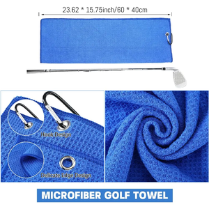 Precio al por mayor: Kit de limpieza de golf de 5 piezas que incluye toalla de golf, cepillo, afilador y herramienta para reparar divots. Accesorios de golf. - Product Image 6