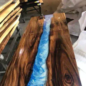 Pegamento epoxi AB de fábrica, resina epoxi transparente para mesa de madera