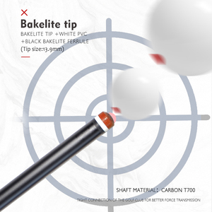 Taco de Billar Profesional OKHEALING de Fibra de Carbono de 1/2 Pieza con Punta de 13.9mm para un Juego de Precisión |   Listo para <span class=keywords><strong>Snooker</strong></span> |   OEM Disponible - Product Image 3