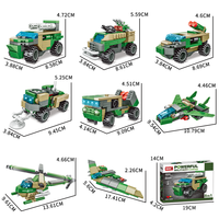WOMA TOYS 8 en 1 Robots Militaires de Jouet Techniques à Assembler Soi-même, Mechas Transformables, Blocs de Construction Robotiques