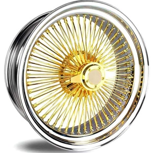 Jantes à rayons en acier doré avec <span class=keywords><strong>centre</strong></span> chromé 13 14 15 16 17 18 20 22 24 26 - Product Image 4
