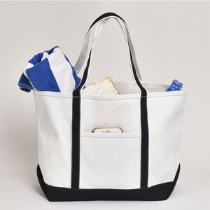 Bolsa de Compras de Lona de Algodón Crudo Orgánico, Reutilizable, Reciclada, Ecológica, con Logotipo Personalizado Impreso, Tamaño OEM - Product Image 6