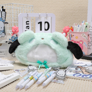 Trousse à crayons en peluche mignonne de dessin animé, sac en peluche doux, poupée de machine à griffes, pochette de rangement de grande capacité pour papeterie, sac de rangement, trousse à cosmétiques - Product Image 3