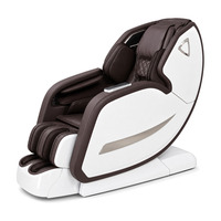 Fauteuil de massage corporel complet de luxe, massage par pression d'air, commande vocale, écran LCD 7 pouces, rouleau pour les pieds, ions négatifs