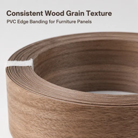 Bande de chant PVC imitation bois écologique sur mesure, très demandée, pour le finition des bords des meubles d'hôtel et des armoires