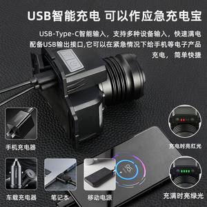 Lampe frontale LED <span class=keywords><strong>longue</strong></span> <span class=keywords><strong>portée</strong></span>, rechargeable par USB-C, batterie intégrée, <span class=keywords><strong>mini</strong></span> <span class=keywords><strong>phare</strong></span> haute luminosité avec lumière rouge et bleue - Product Image 2