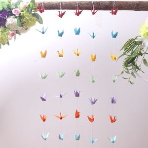 <span class=keywords><strong>Uccelli</strong></span> <span class=keywords><strong>di</strong></span> <span class=keywords><strong>Carta</strong></span> Origami Fatti a Mano con Cordino, Stile Amore, per Decorazioni Floreali Matrimoniali - Eleganti Creazioni in <span class=keywords><strong>Carta</strong></span> - Product Image 3