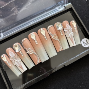 10 <span class=keywords><strong>Uñas</strong></span> Postizas <span class=keywords><strong>de</strong></span> Lujo Personalizadas, Reutilizables, Diseño <span class=keywords><strong>de</strong></span> Impresión 3D Hecho a Mano, Marca Privada - Product Image 3