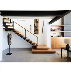 DAIYA — escalier moderne droit, avec escalier en bois et faisceau simple - Product Image 6