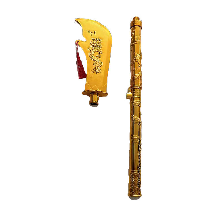 Retractable and colorful Guan Gong dao detachable knife head children's play props