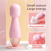 Taschen-Massagegerät Mini AV Magic Wand 10 Modi Leistungsstarker Vibrator Erwachsenen-Sexspielzeug Frauen Klitoris G-Punkt Stimulator Weiblicher Masturbator