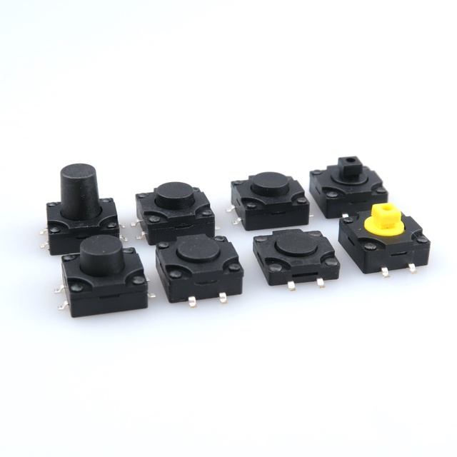 4Pin 12x12 mm Waterproof Tactile Switch Square Button Tactile Switch Micro Switch12*12*4.3*4.5/5/6/7/8/9/10/11/12 SMD