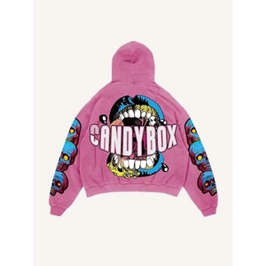 <span class=keywords><strong>Felpa</strong></span> <span class=keywords><strong>con</strong></span> Cappuccio Unisex Bianca e Bordeaux <span class=keywords><strong>con</strong></span> Grafica <span class=keywords><strong>Scheletro</strong></span> e Ragnatela, Manica Lunga Stile Gotico Streetwear - Product Image 2