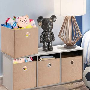 Boîtes de rangement pliables, tiroirs, organiseurs de bureau, de jouets, de vêtements, en tissu, pour enfants, bacs de rangement pour organiser la maison - Product Image 3