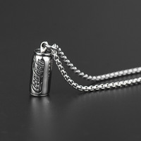 Janalice — colliers en argent pour femmes et hommes, bijoux personnalisés Vintage, pendentif pour hommes, en acier inoxydable, chaîne de bouteille de cuisson