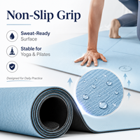 Tapis de yoga en caoutchouc naturel PU personnalisé en gros, antidérapant, épais, avec étiquette privée, fabricant OEM