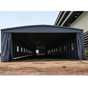Auvent rétractable sur mesure, abri mobile, bâche en PVC imperméable avec roues pour abri de voiture et événements en plein air - Product Image 6