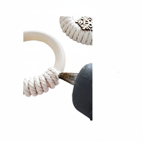 Vaisselle Accessoire Ronds De Serviette Décoration Macramé Porte-Serviette Rond Coton Macramé Vêtements Anneau Pour Les Événements De Mariage