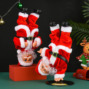 Figuras <span class=keywords><strong>de</strong></span> Santa Claus Eléctricas Creativas, Decoraciones Navideñas, Juguetes Ecológicos y Duraderos, Música <span class=keywords><strong>de</strong></span> Baile Giratorio Invertido <span class=keywords><strong>para</strong></span> Niños - Product Image 1
