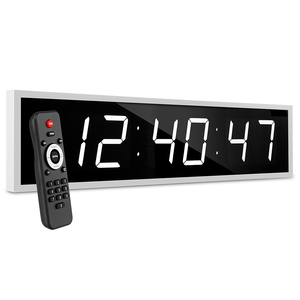 Đồng Hồ LED Kỹ Thuật Số Gắn Tường Cỡ Lớn Cỡ Lớn 24 Inch Kích Thước LOGO Tùy Chỉnh - Product Image 6