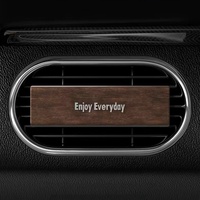 Diffuseur de parfum pour voiture en bois massif, personnalisable avec logo, écologique, vente en gros OEM
