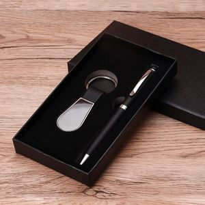 Ensemble Cadeau Stylo Bille et Porte-clés Métallique Rétro Minimaliste Moderne pour Événements d'Entreprise, Immobilier et Conférences Annuelles - Product Image 2